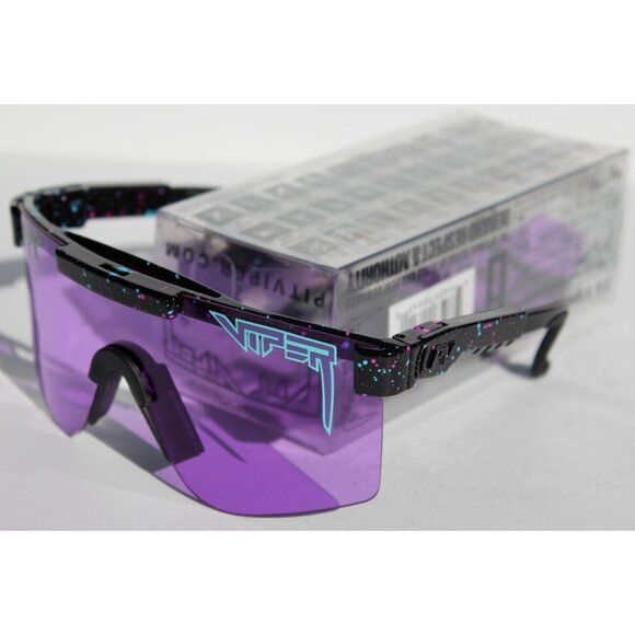 PIT VIPER The Purple Reign Sunglasses Black/Purple Wrap Single Wide NEW - Picture 7 of 11